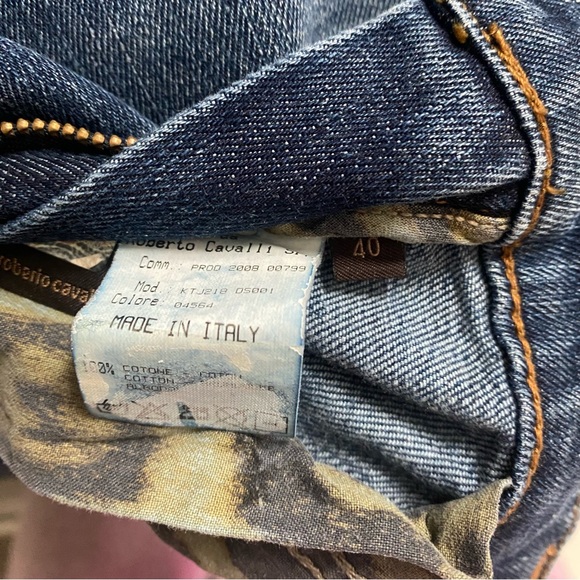 Roberto Cavalli Low Rise Flare Jeans 40 - Picture 4 of 5